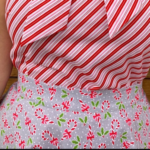 HP🎄 NWT Skirt and Mask (Candy Canes) - Picture 2 of 9